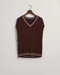 Chaleco de punto de ochos