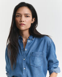 Camisa Relaxed Fit añil