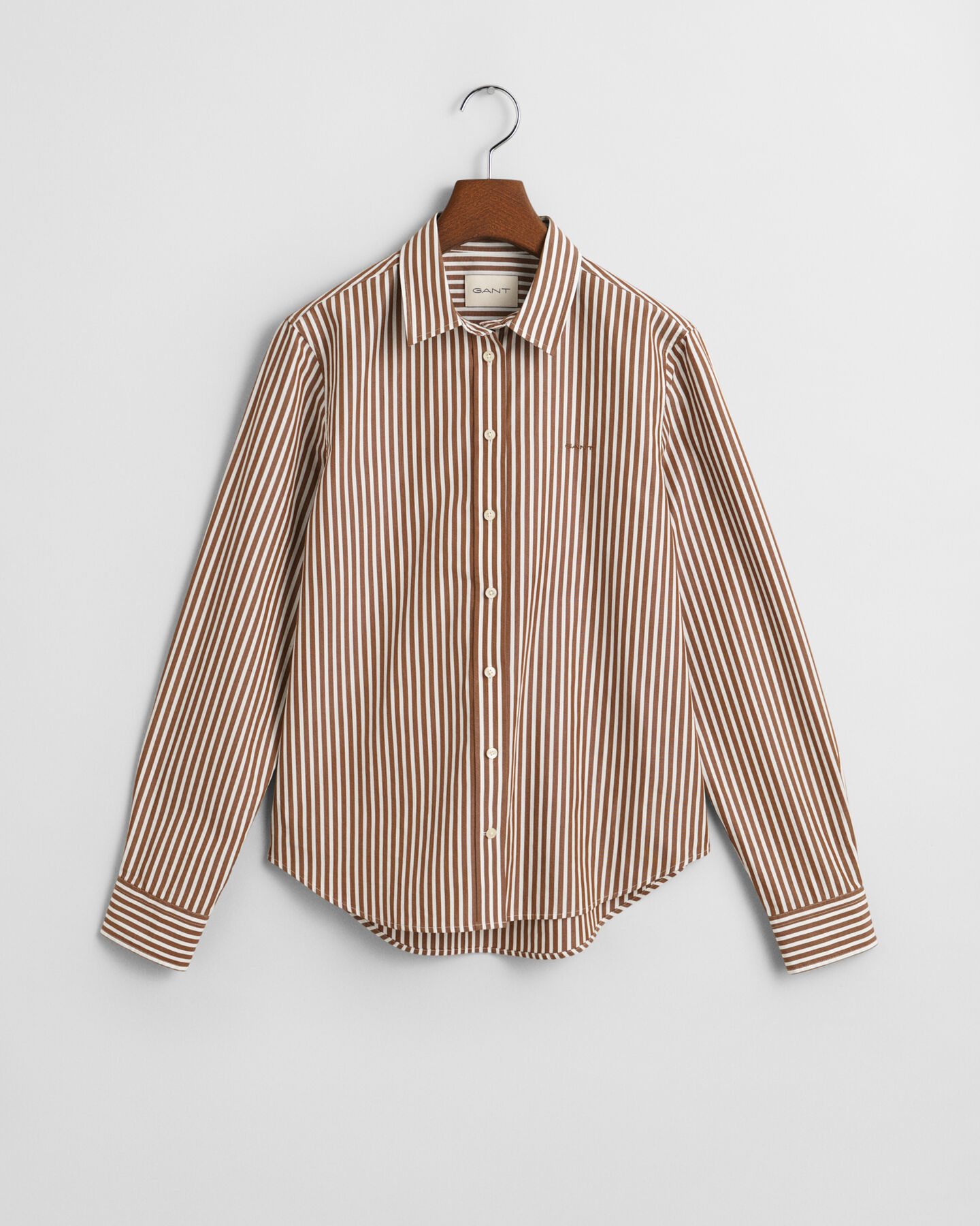 Camisa Regular Fit clásica de popelina a rayas