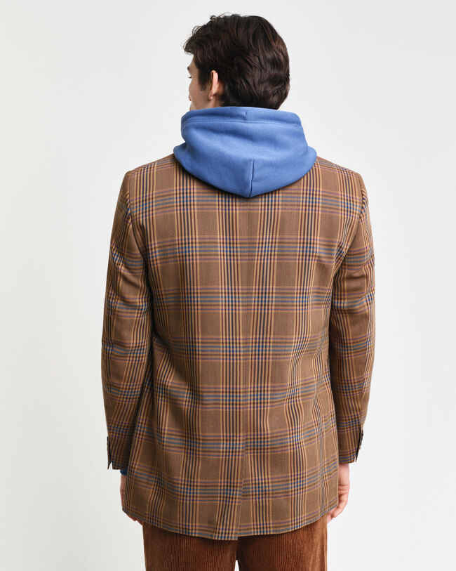 Americana Relaxed Fit de lana a cuadros