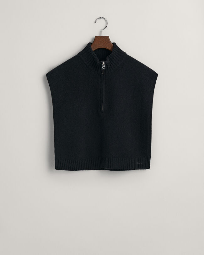 Pechera de lana con cremallera