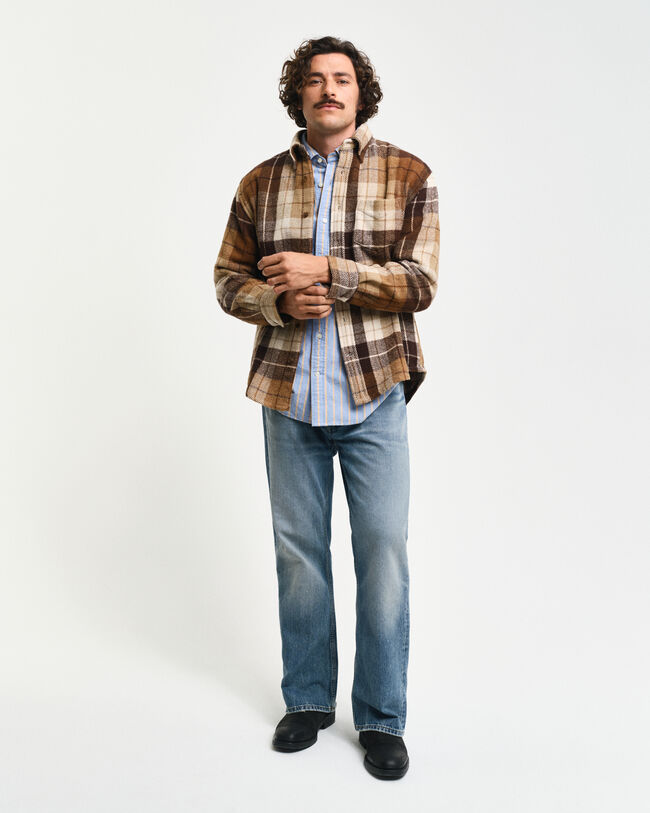 Camisa Relaxed Fit a cuadros escoceses Woolster