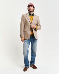 Americana de traje con diseño de espiga