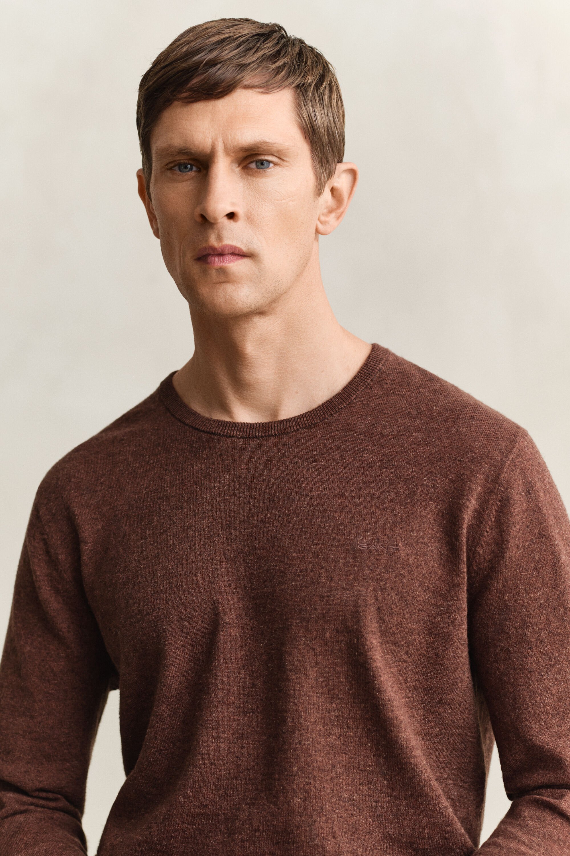 Jersey de mezcla de algodón flameado