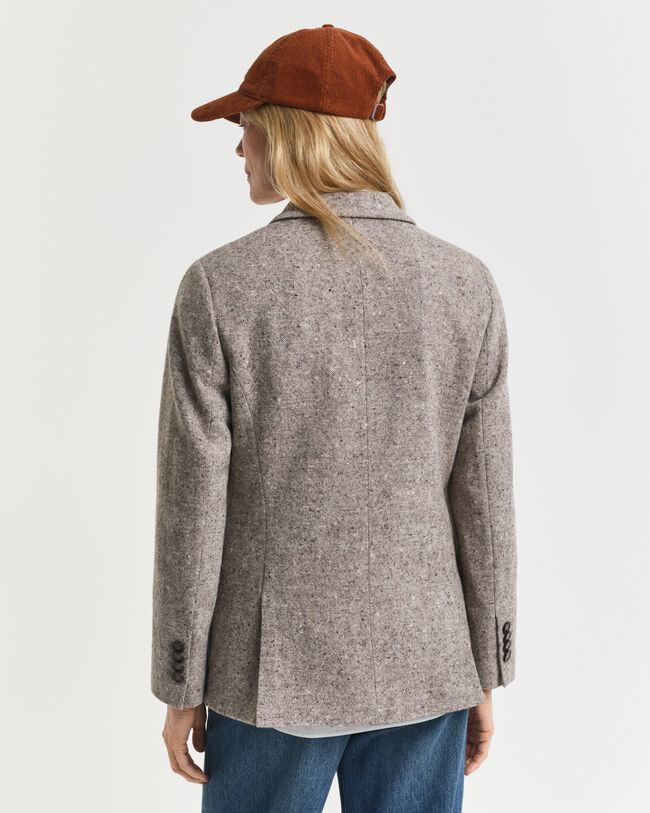 Americana Regular Fit de lana con textura