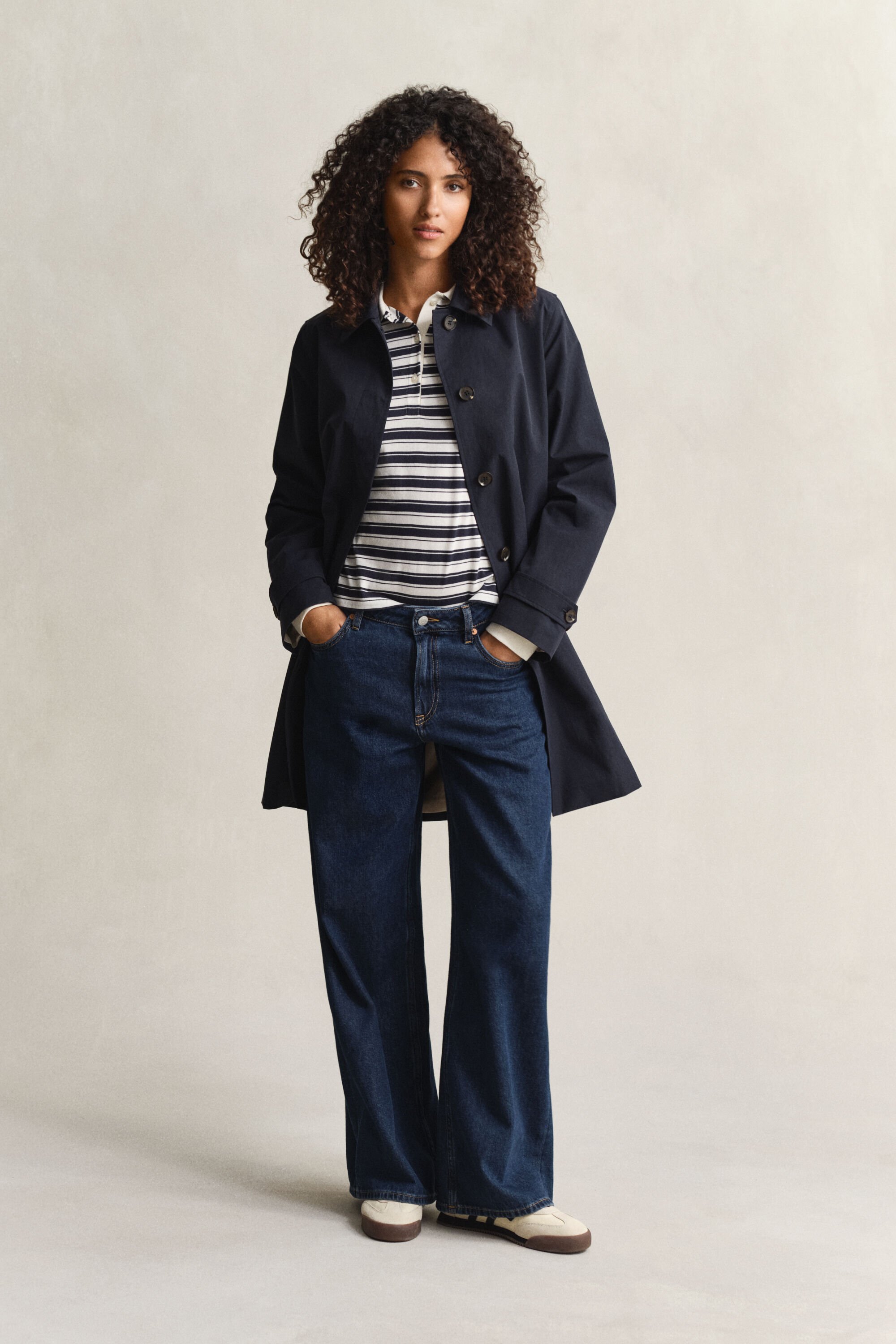 Polo de manga larga de rayas