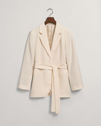 Americana Regular Fit Fluid con cintur&oacute;n