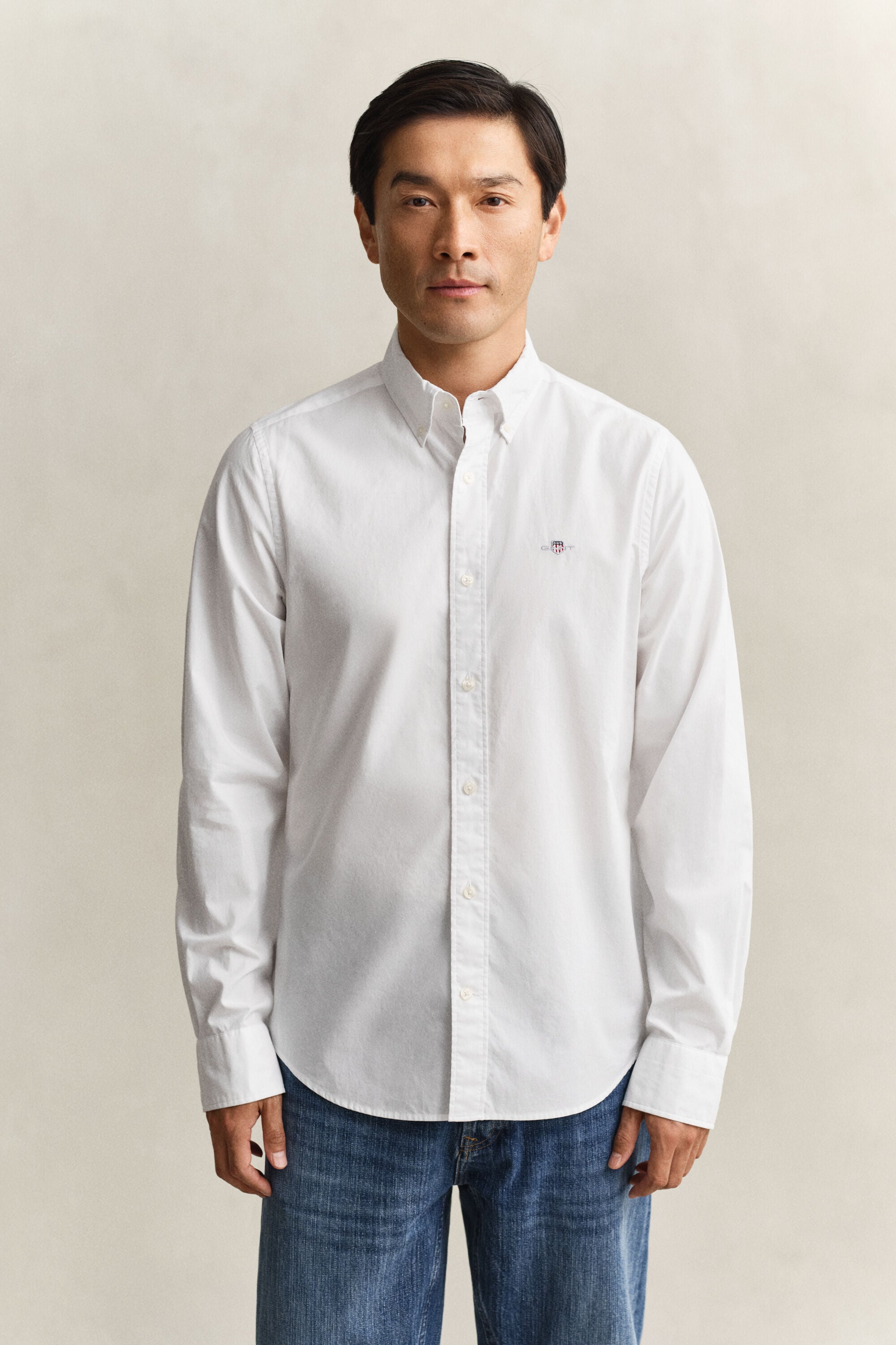 Camisa Slim Fit clásica de popelina