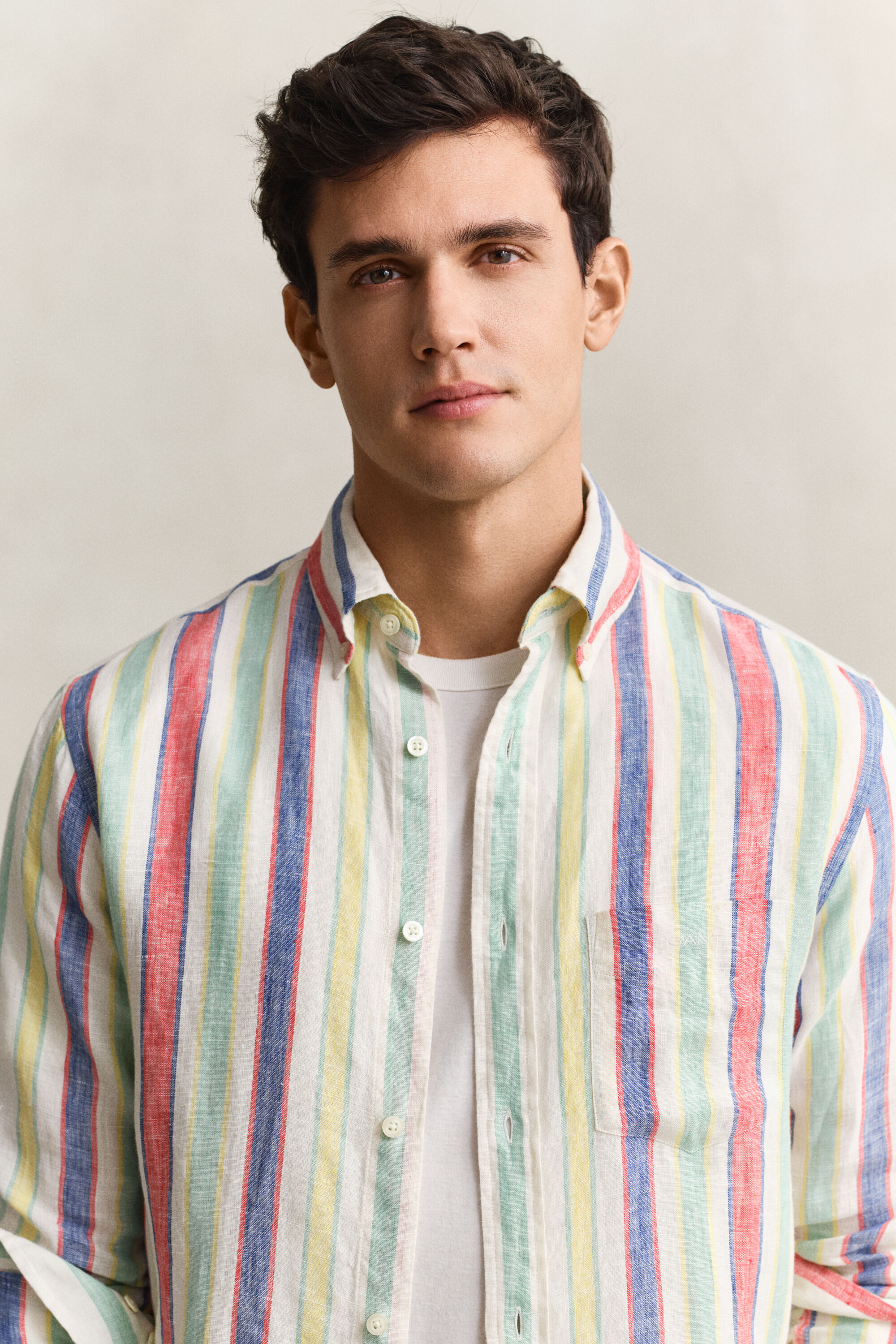 Camisa de lino mil rayas