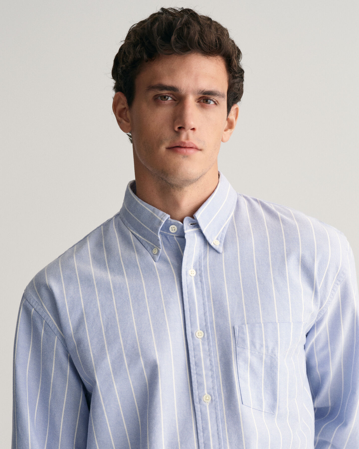 Camisa Oxford Relaxed Fit Heritage a rayas