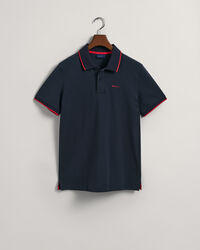 Polo de piqu&eacute; con ribete en contraste