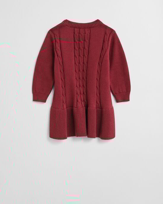 Vestido de punto de ochos de algodón Baby Girls