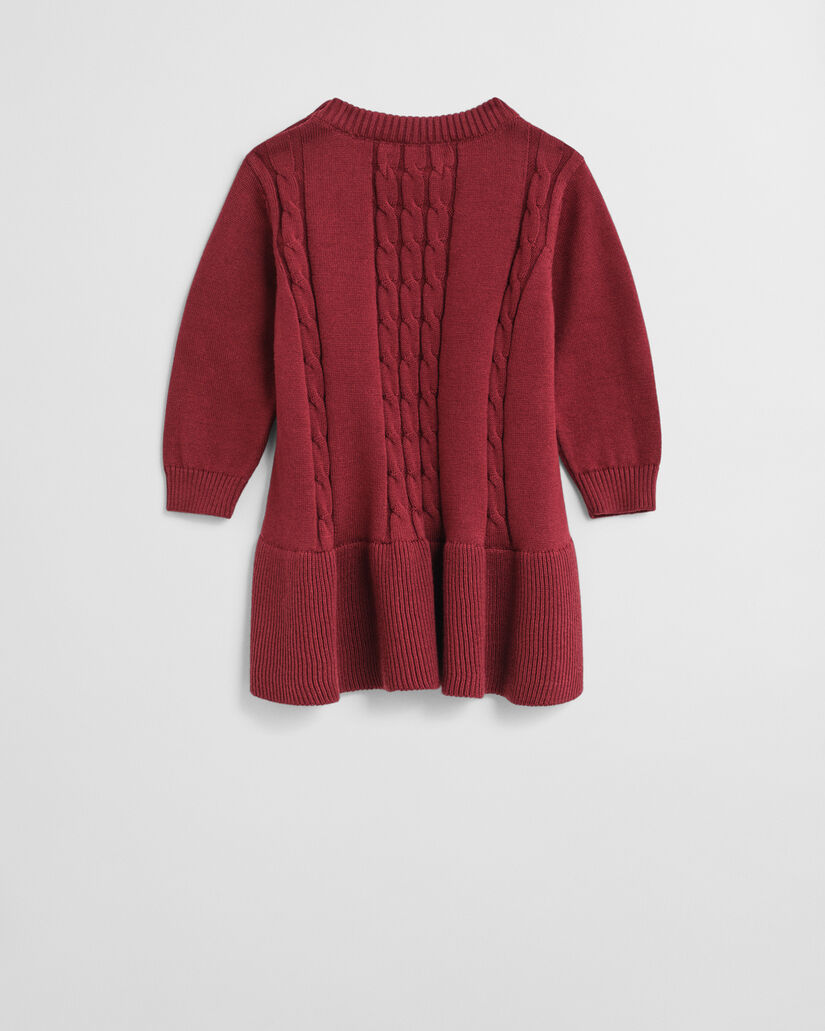 Vestido de punto de ochos de algodón Baby Girls