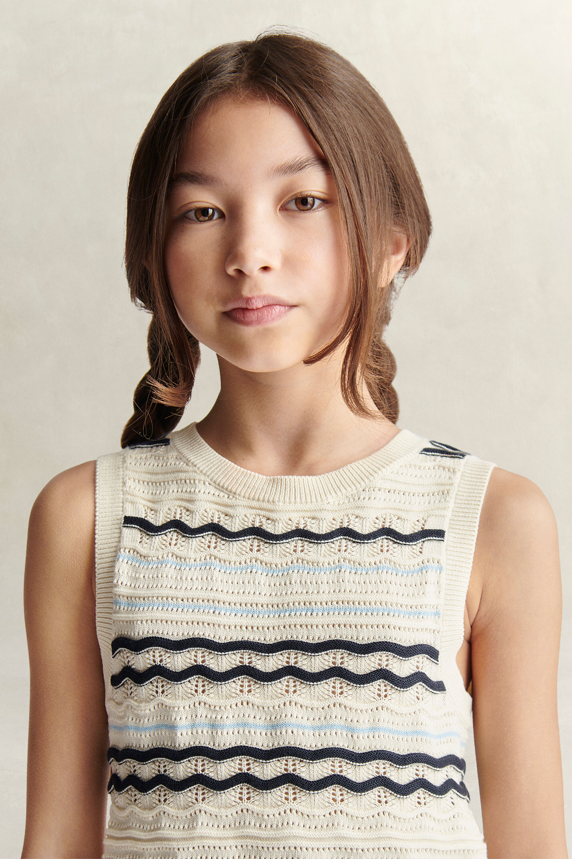 Chaleco de punto Teen Girls