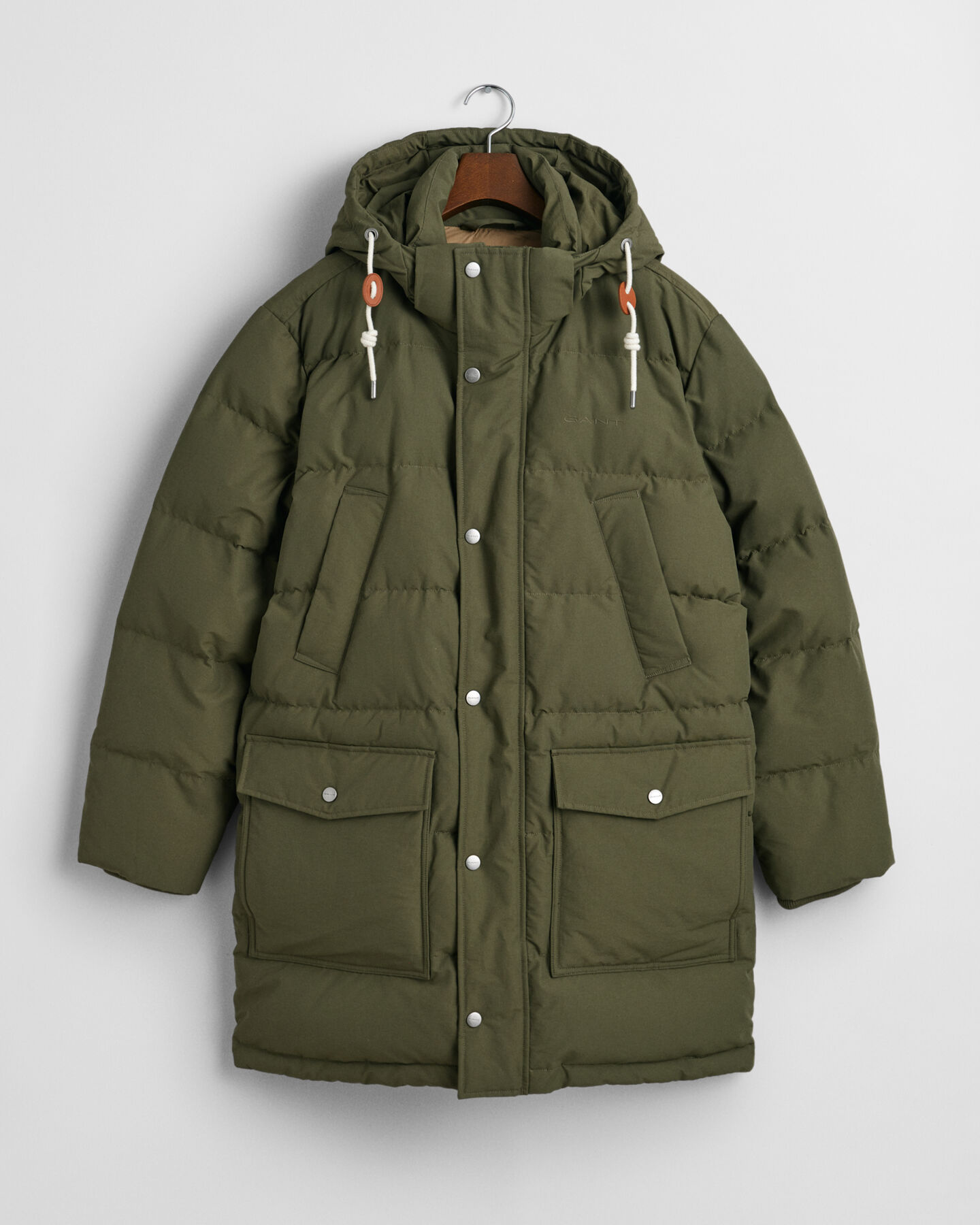 Chaqueta de plumón gruesa de largo medio