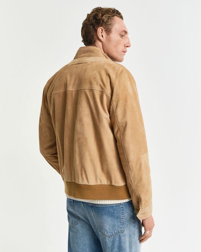 Cazadora Harrington de ante