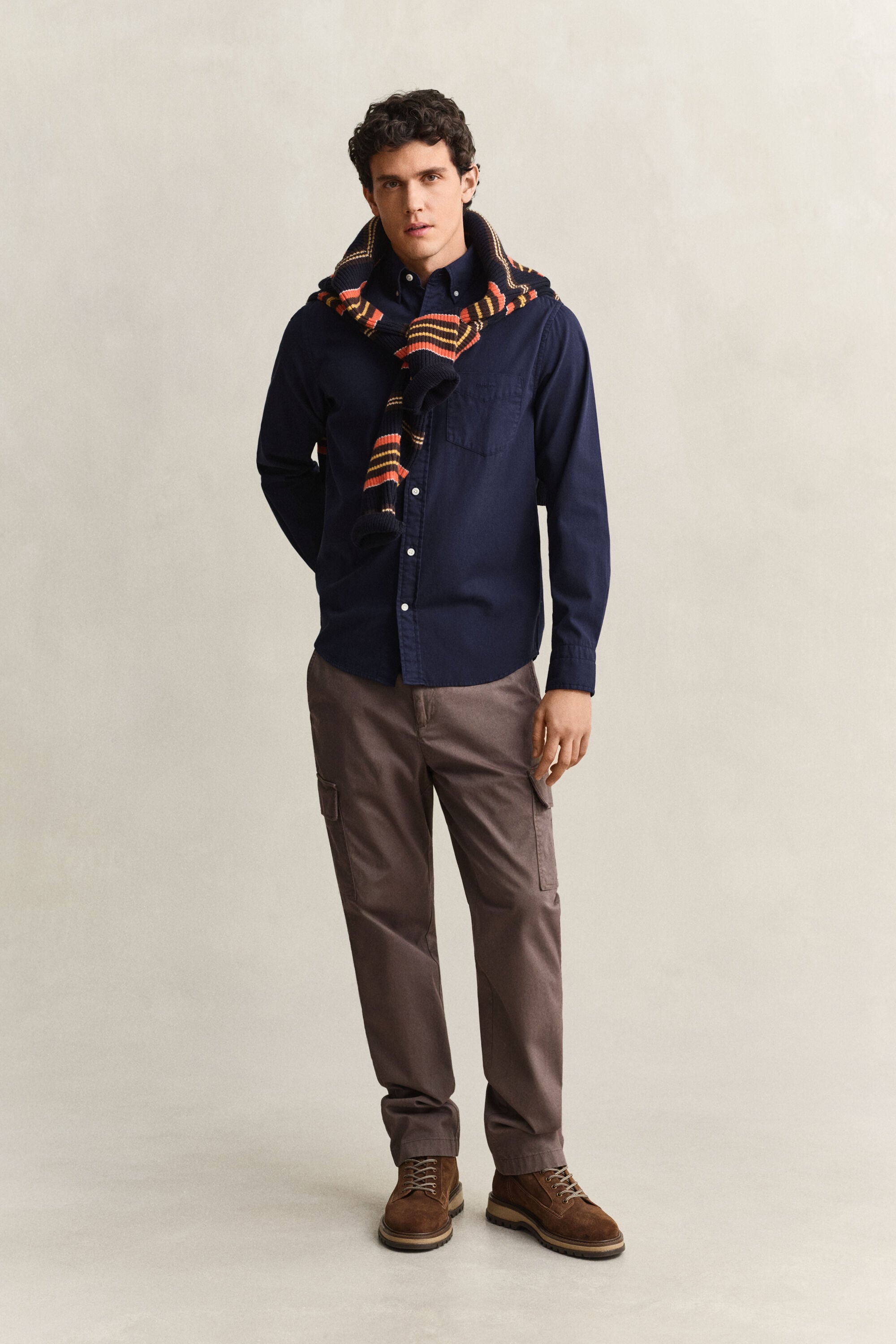 Camisa Regular Fit de sarga