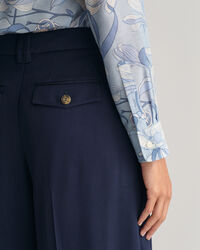 Camisa Regular Fit de seda y algodón Magnolia Print