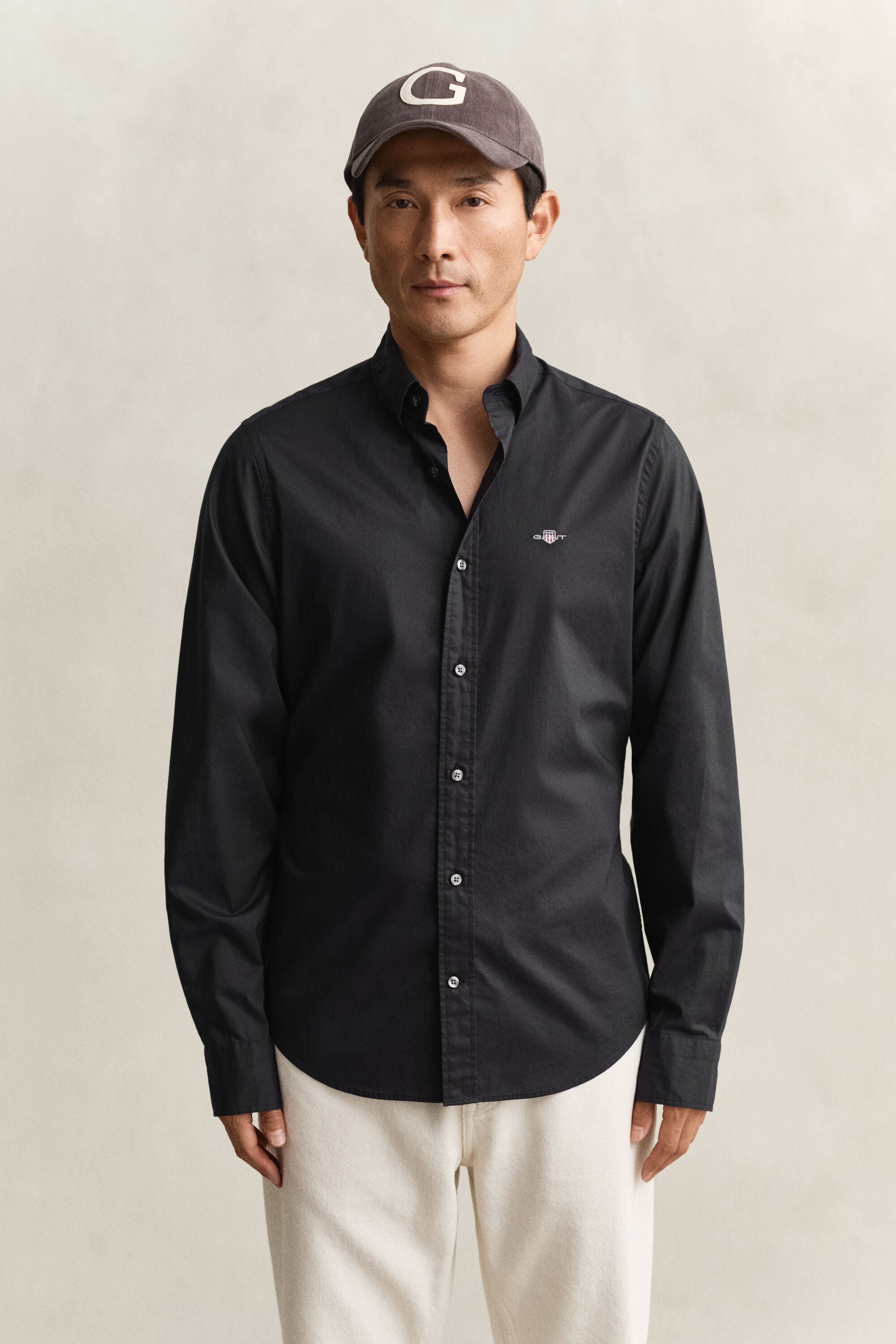 Camisa Slim Fit clásica de popelina