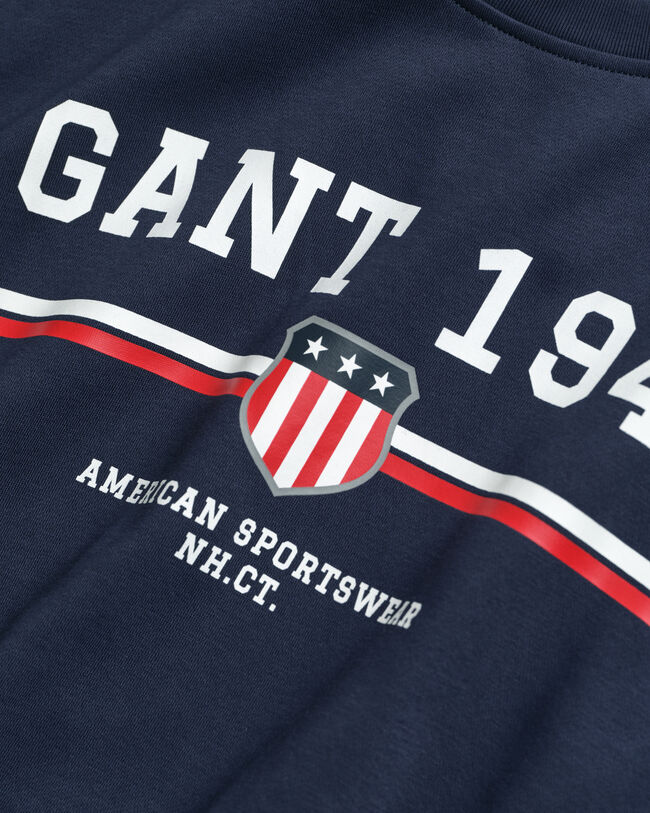 Sudadera de cuello redondo con gráfico