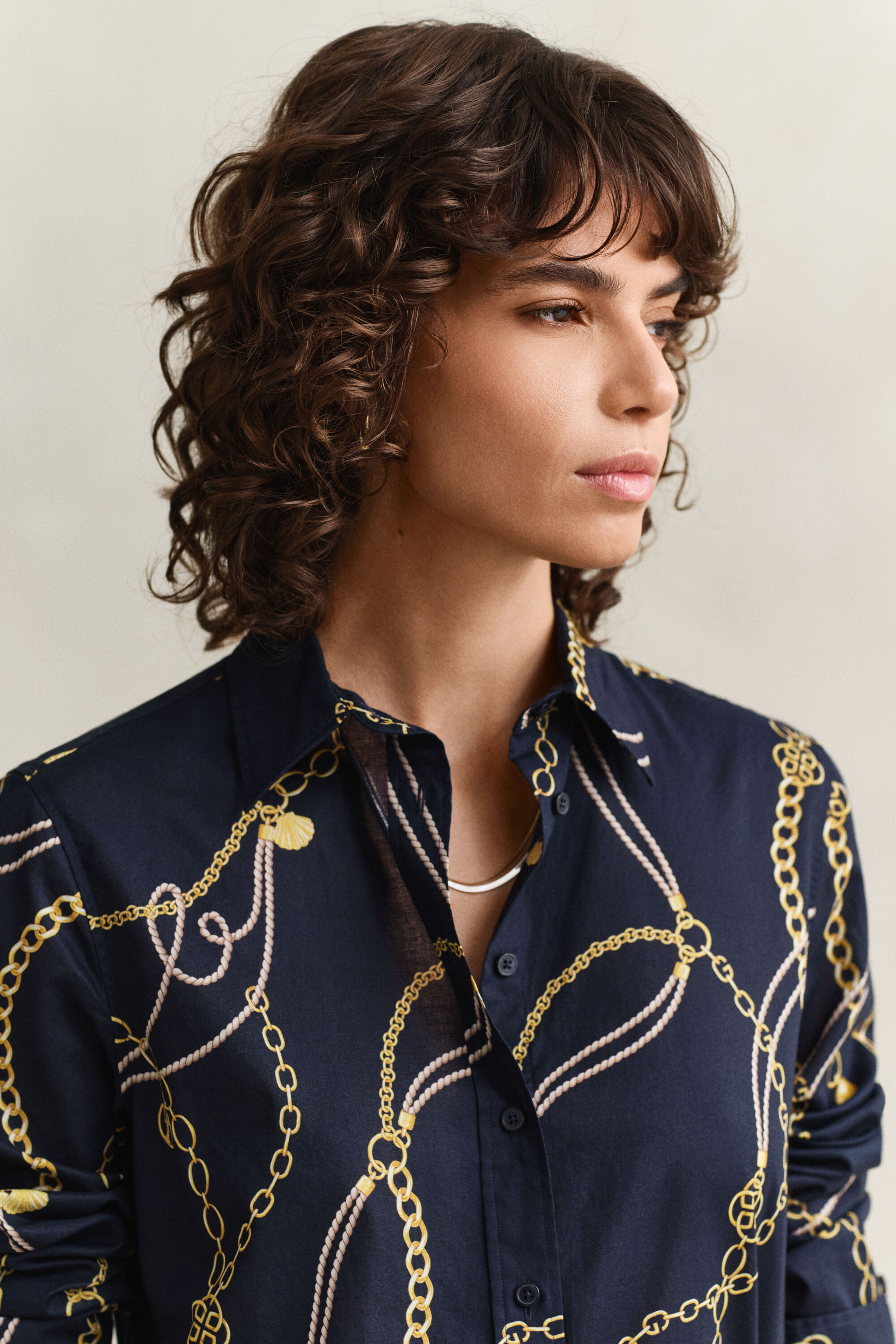 Camisa de gasa de algodón