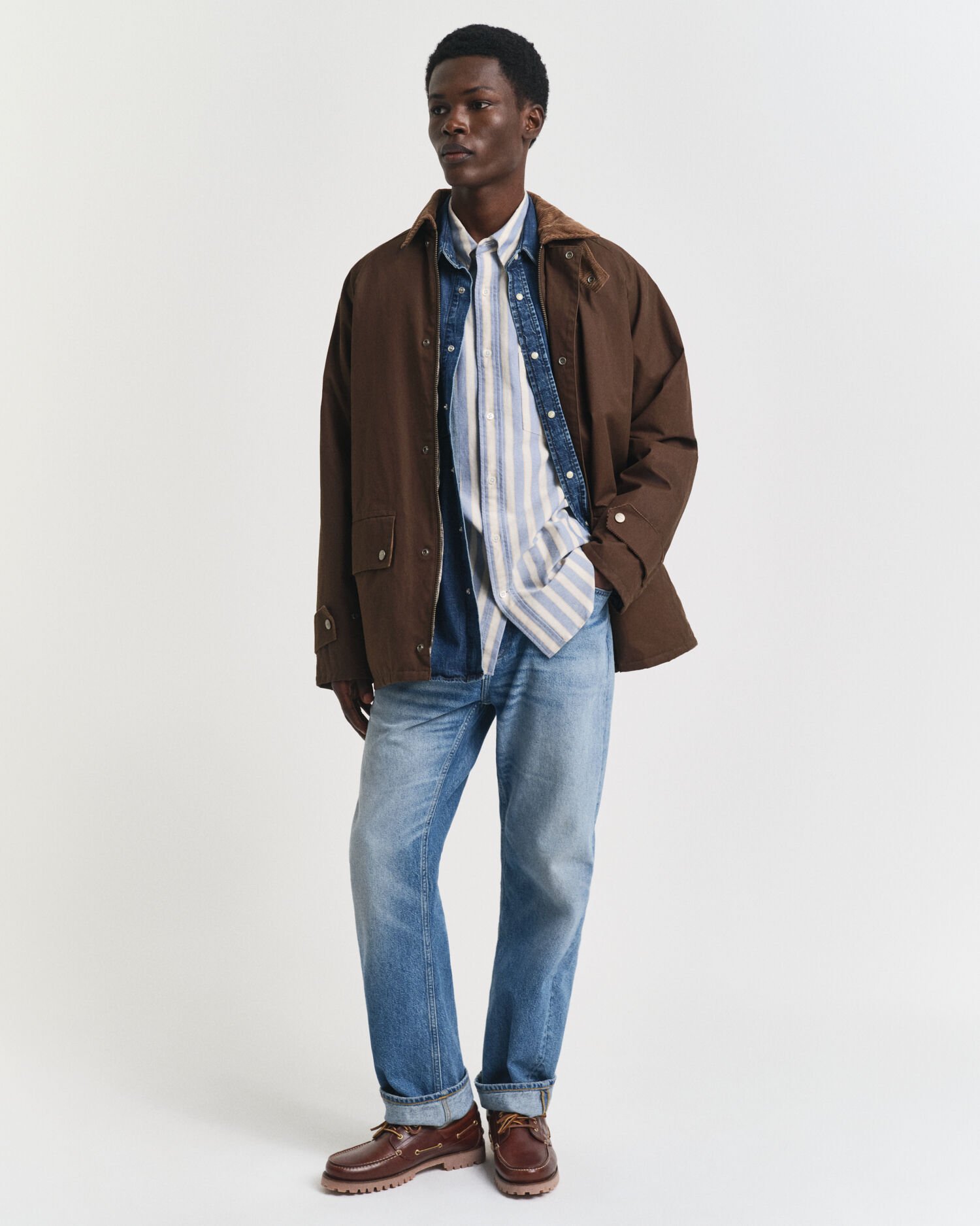 Chaqueta rústica encerada