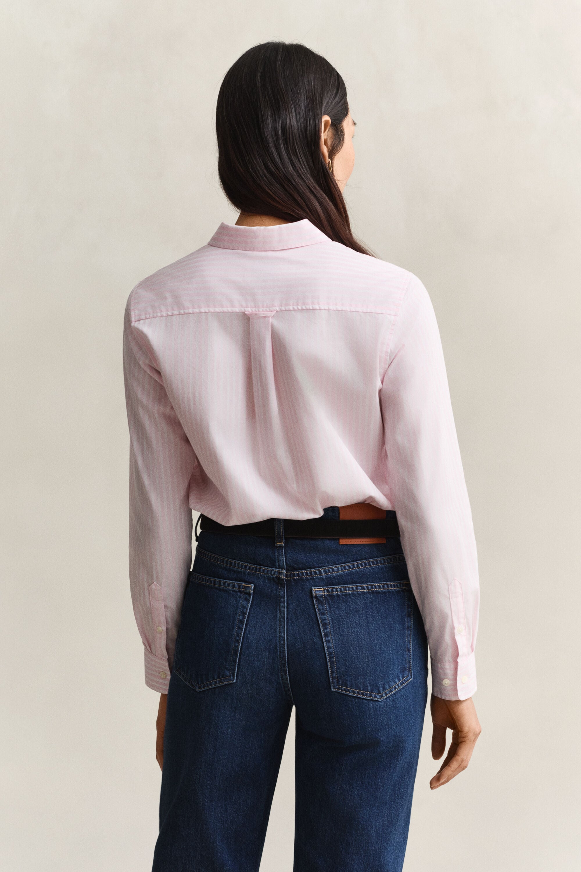 Camisa de popelina Regular Fit clásica de rayas