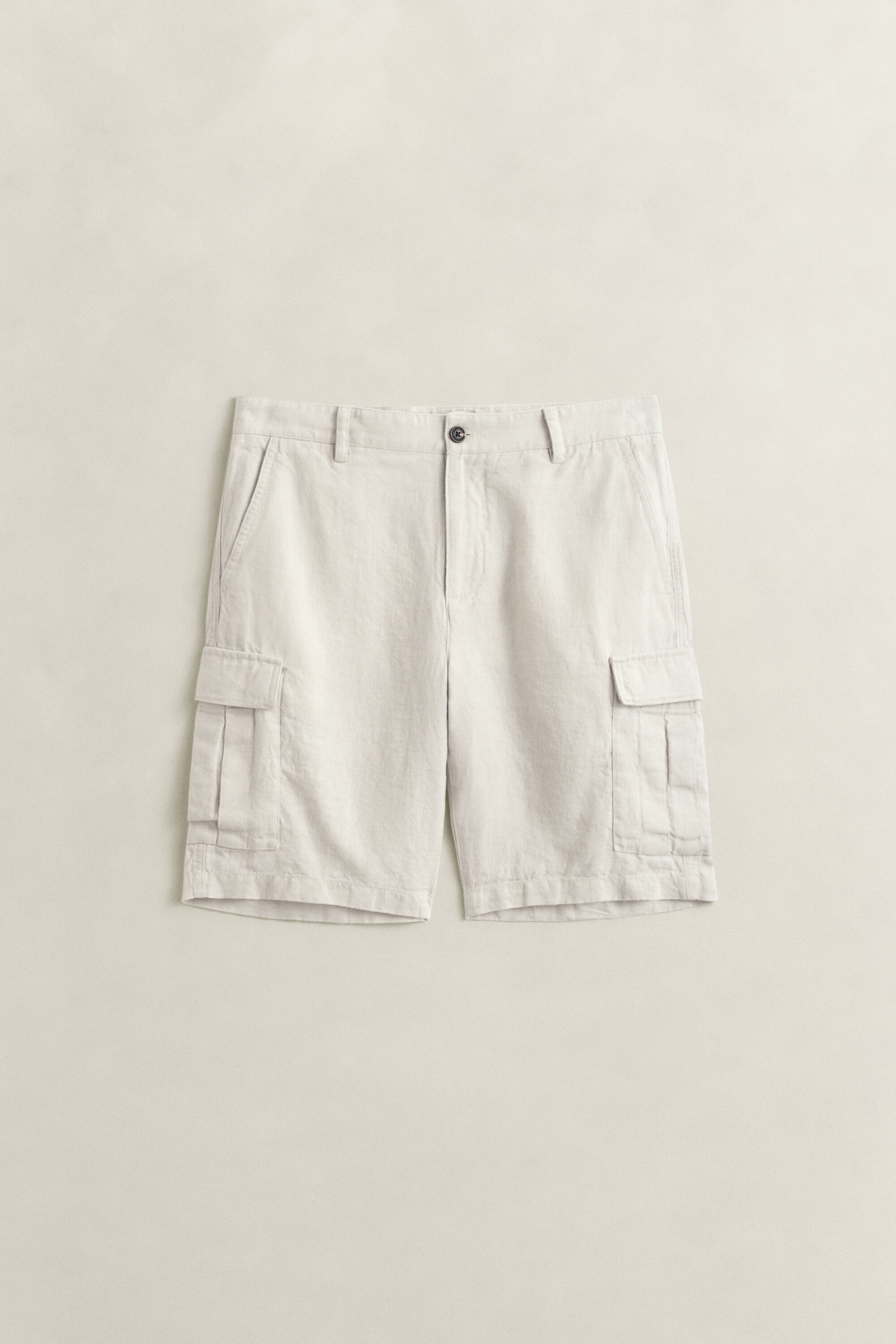 Pantalones cortos cargo de lino