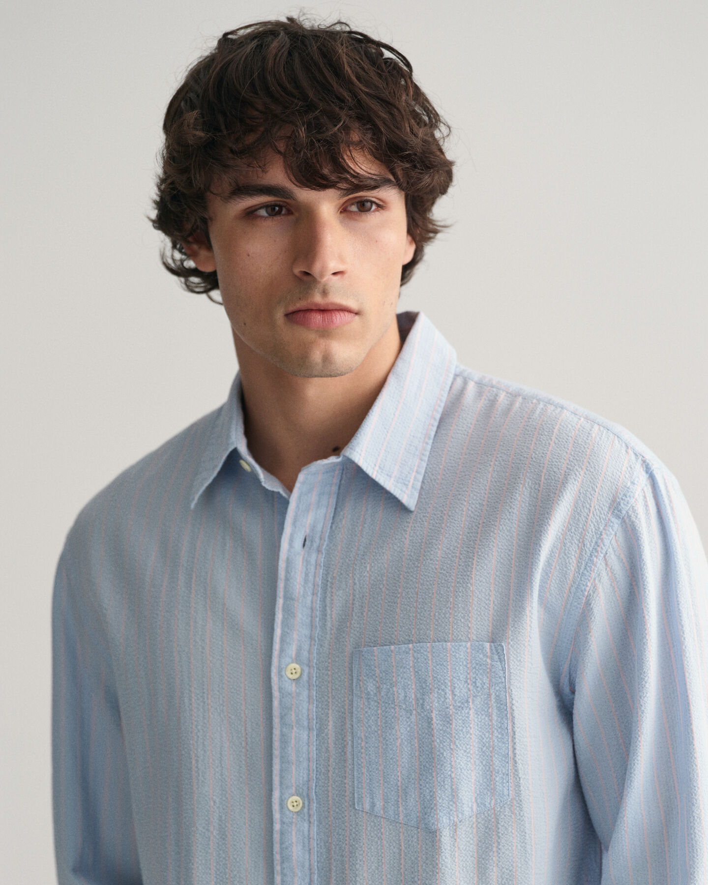 Camisa Relaxed Fit de sirsaca de raya diplomática