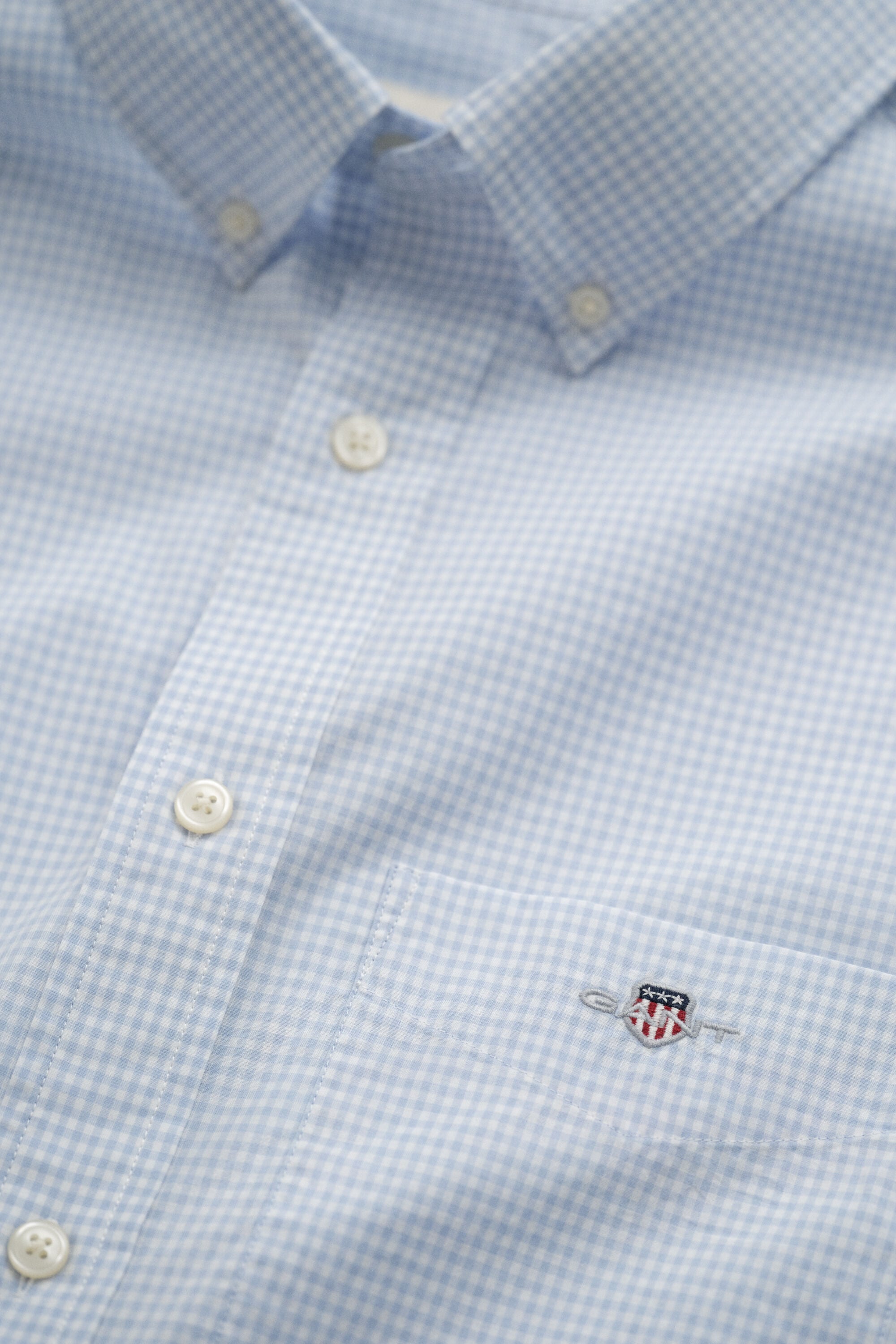 Camisa clásica de popelina de cuadros Vichy