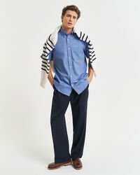 Camisa Oxford Regular Fit clásica de manga corta