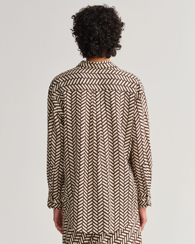 Camisa Relaxed Fit Geometric