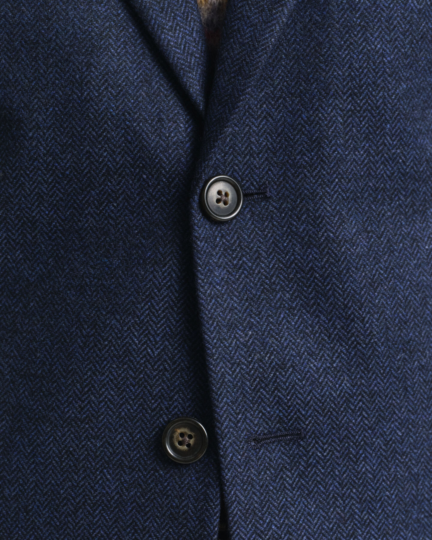 Chaqueta de traje Slim Fit de franela con diseño de espiga