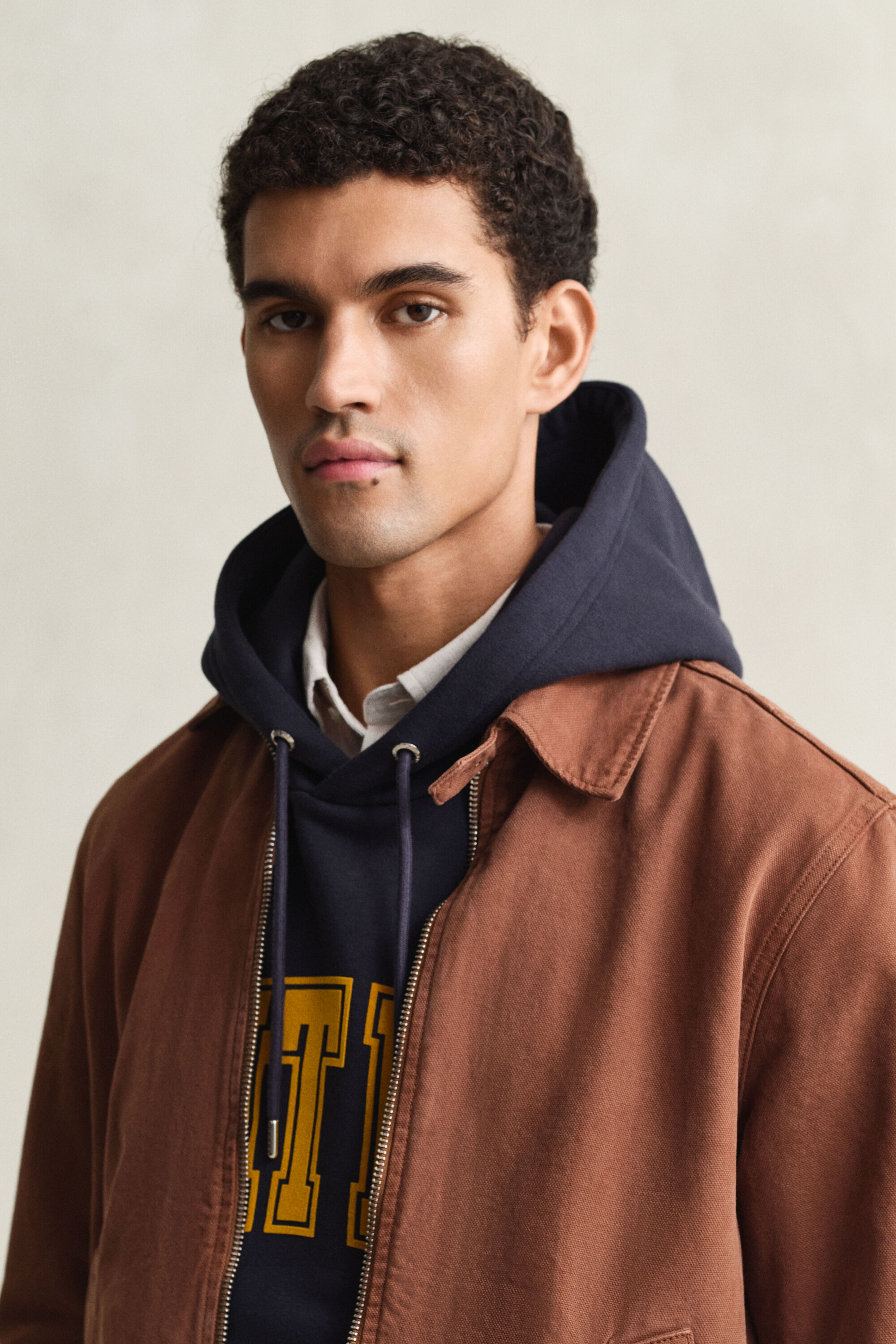 Cazadora de lona de algodón