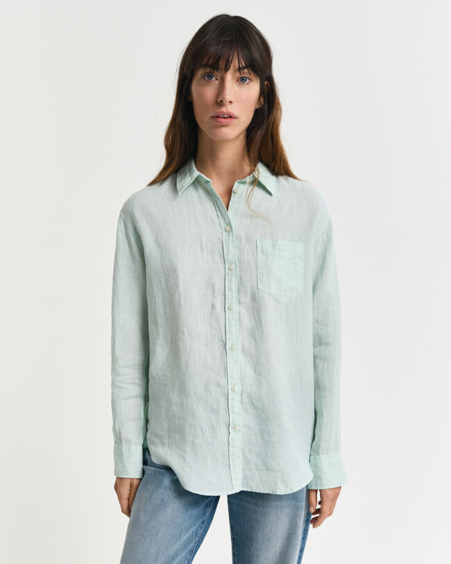 Camisa Relaxed Fit de lino