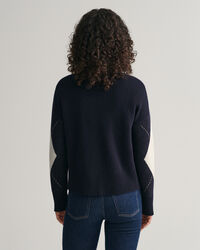 Jersey muy fino de cuello redondo Argyle