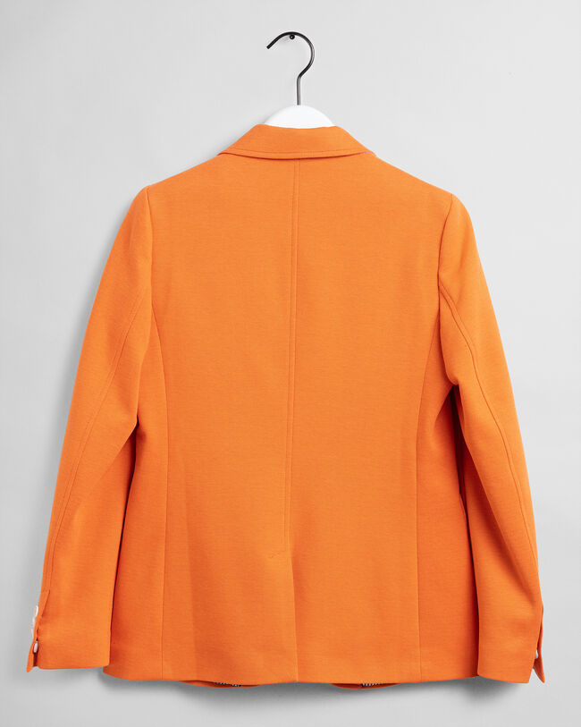 Americana Regular Fit de punto jaspeada