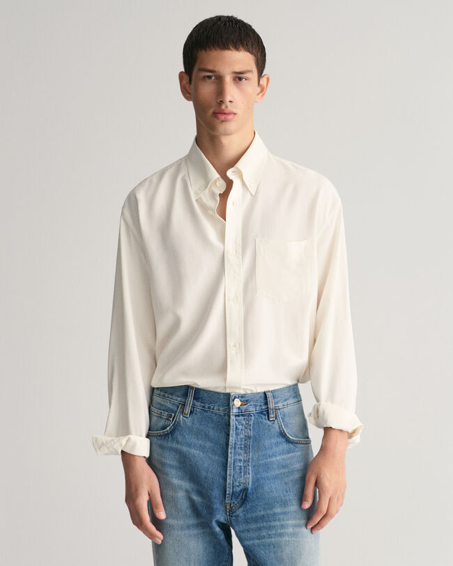 Camisa Relaxed Fit de seda