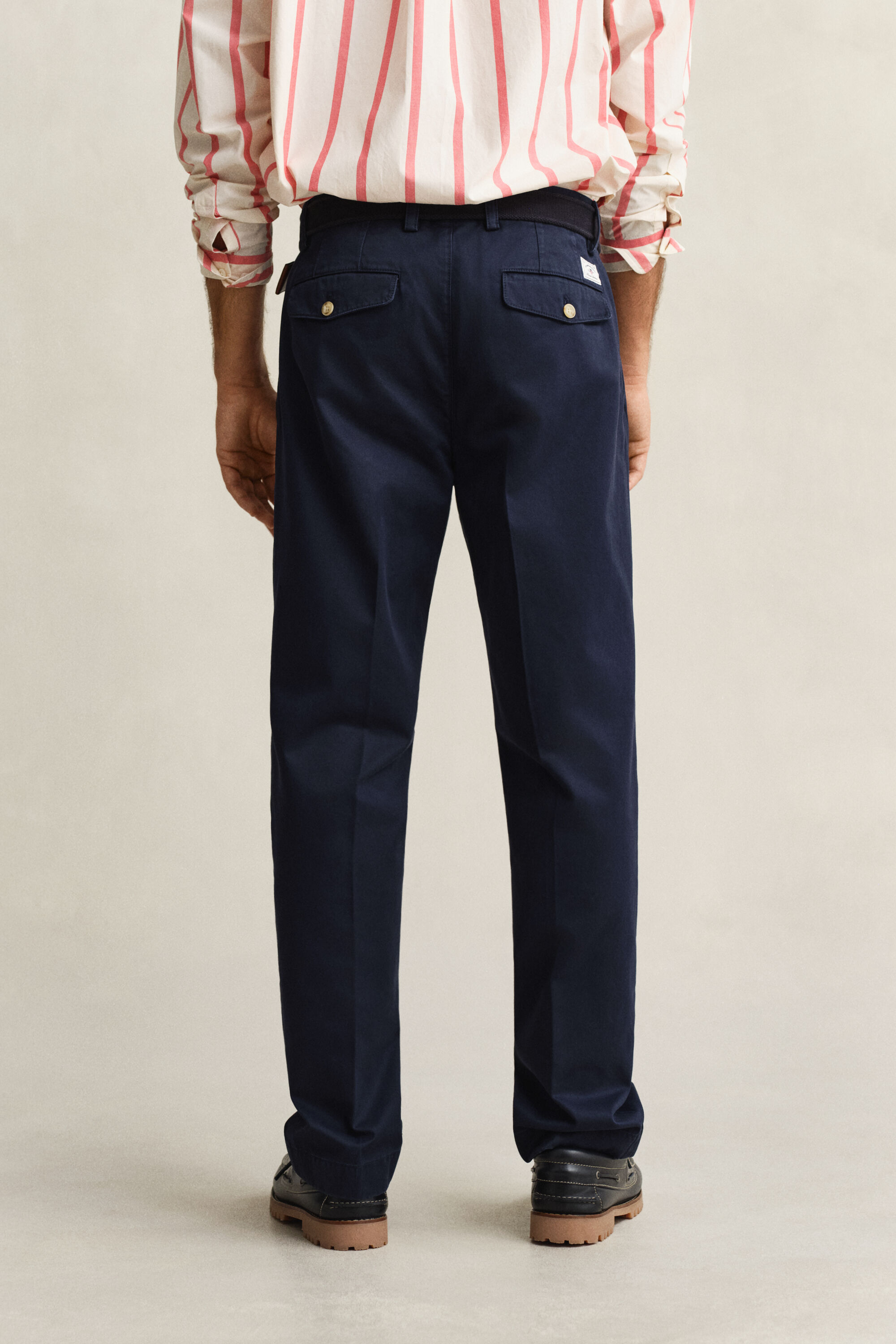 Pantalones chinos Regular Fit de sarga de algodón