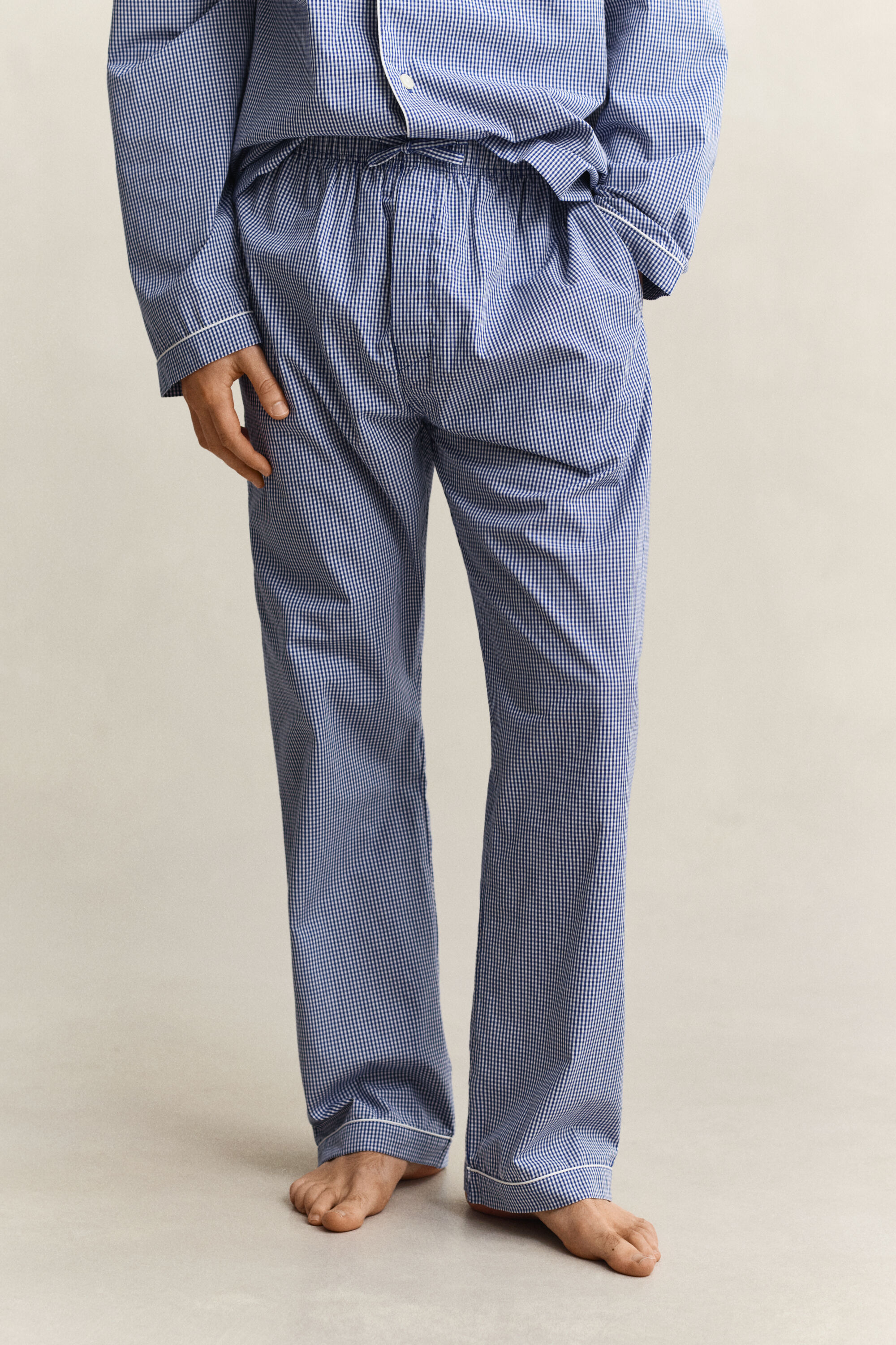 Pijama de popelina de cuadros Vichy