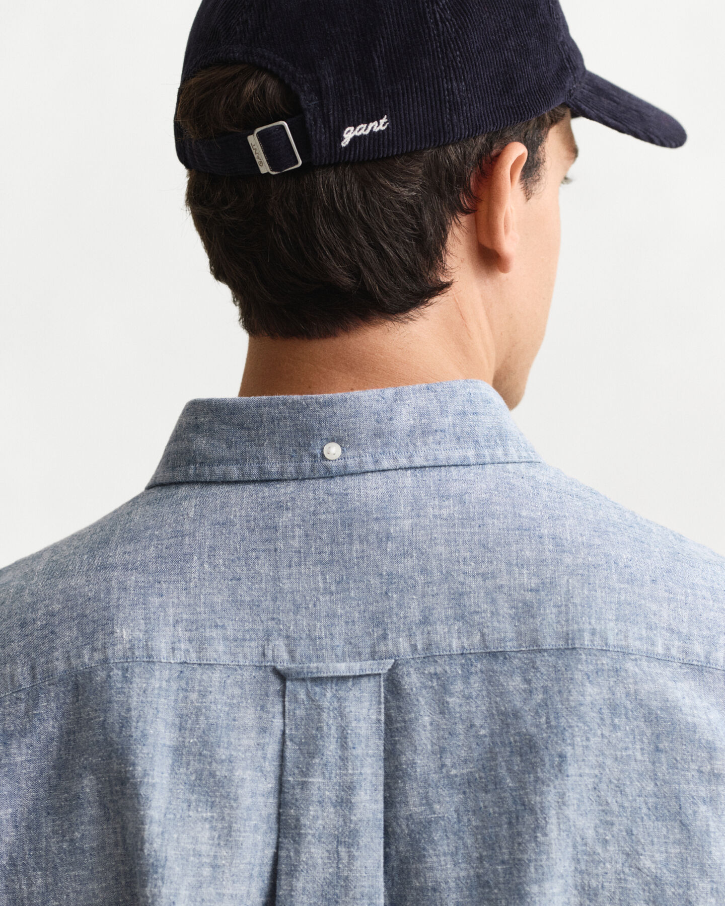 Camisa Regular Fit de algodón y lino