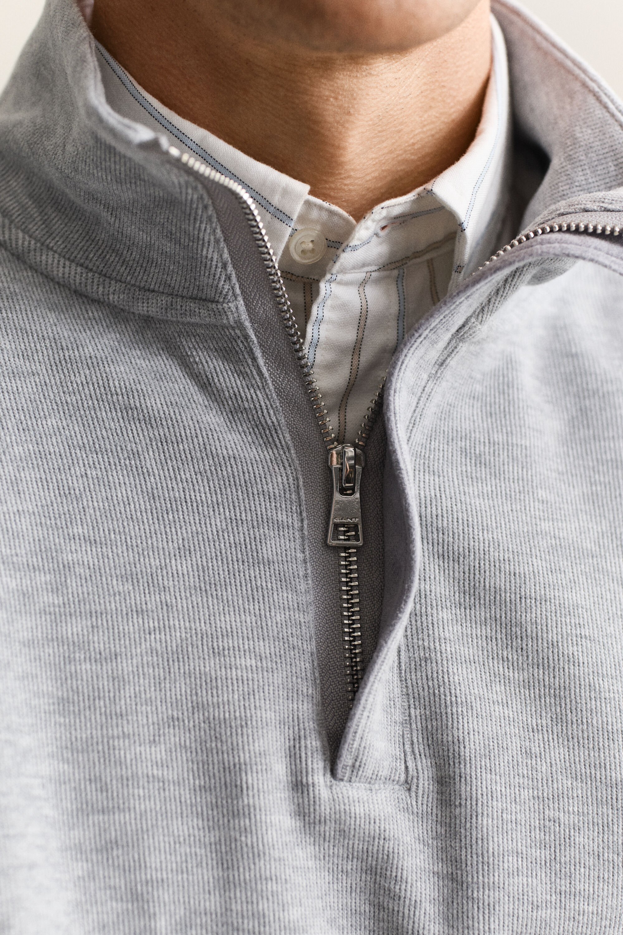 Sudadera Sacker Rib con media cremallera