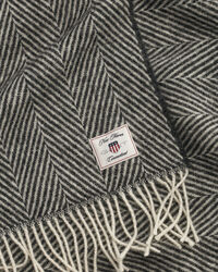 Colcha de lana con diseño de espiga