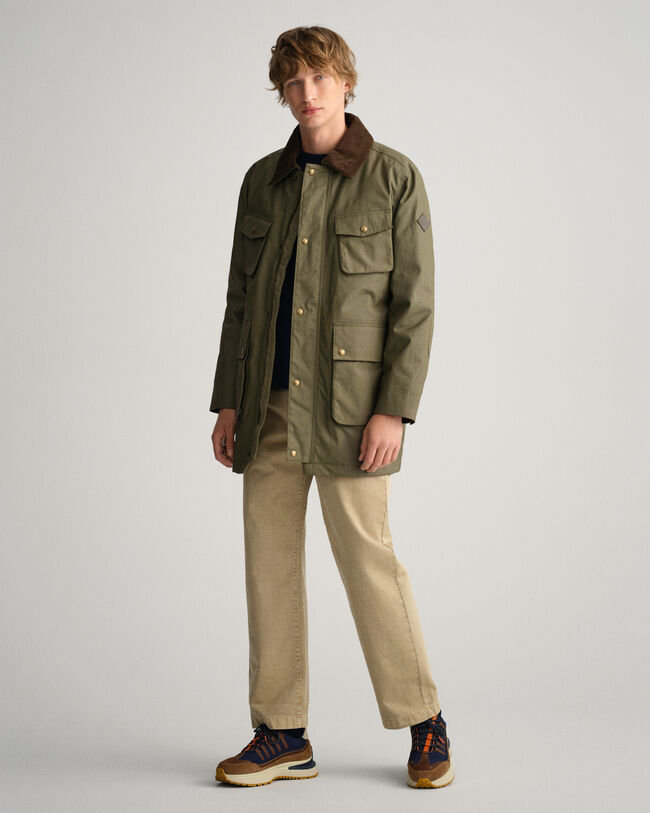 Chaqueta Double Decker encerada