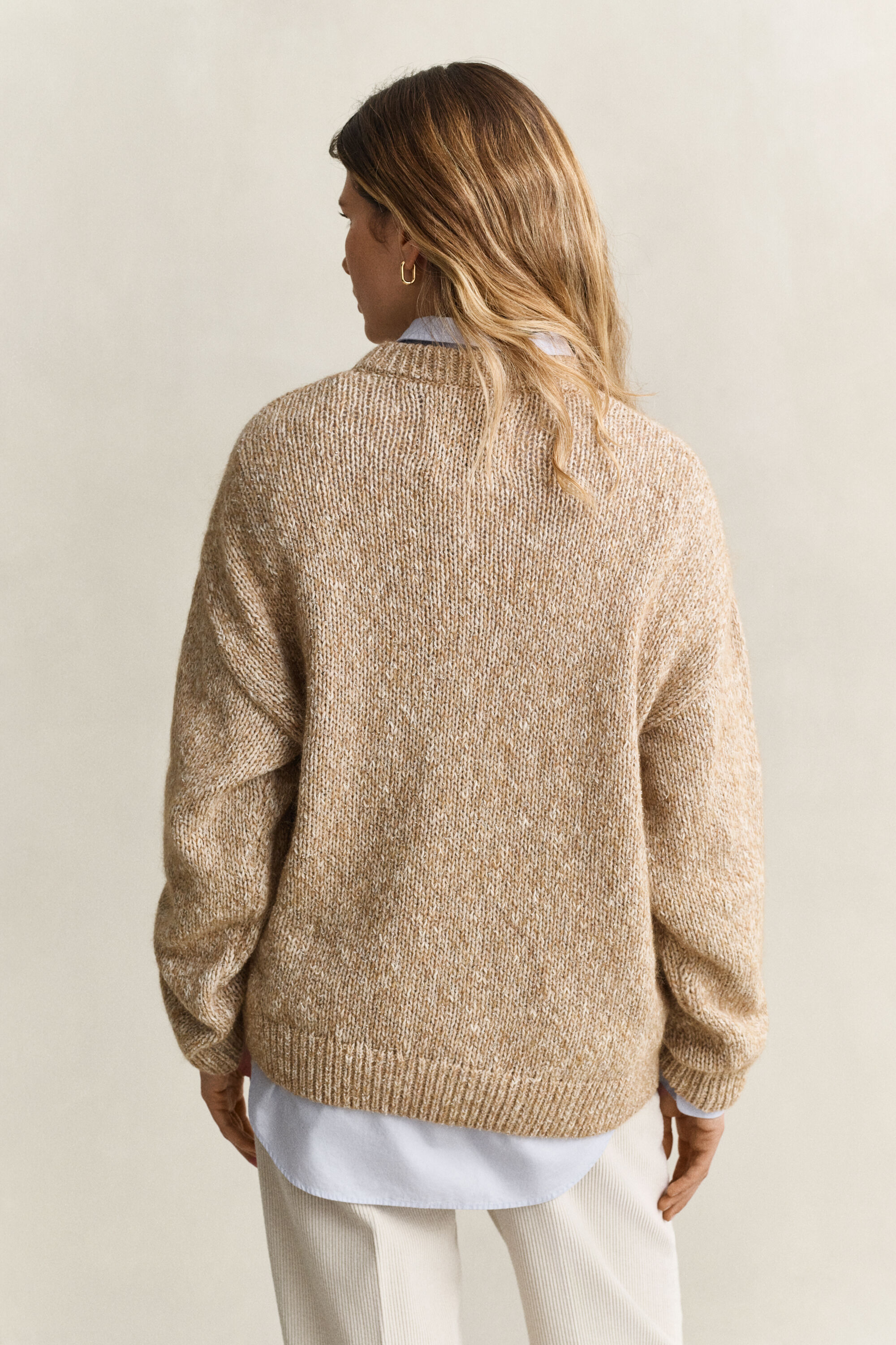Jersey en mezcla de lana mouliné
