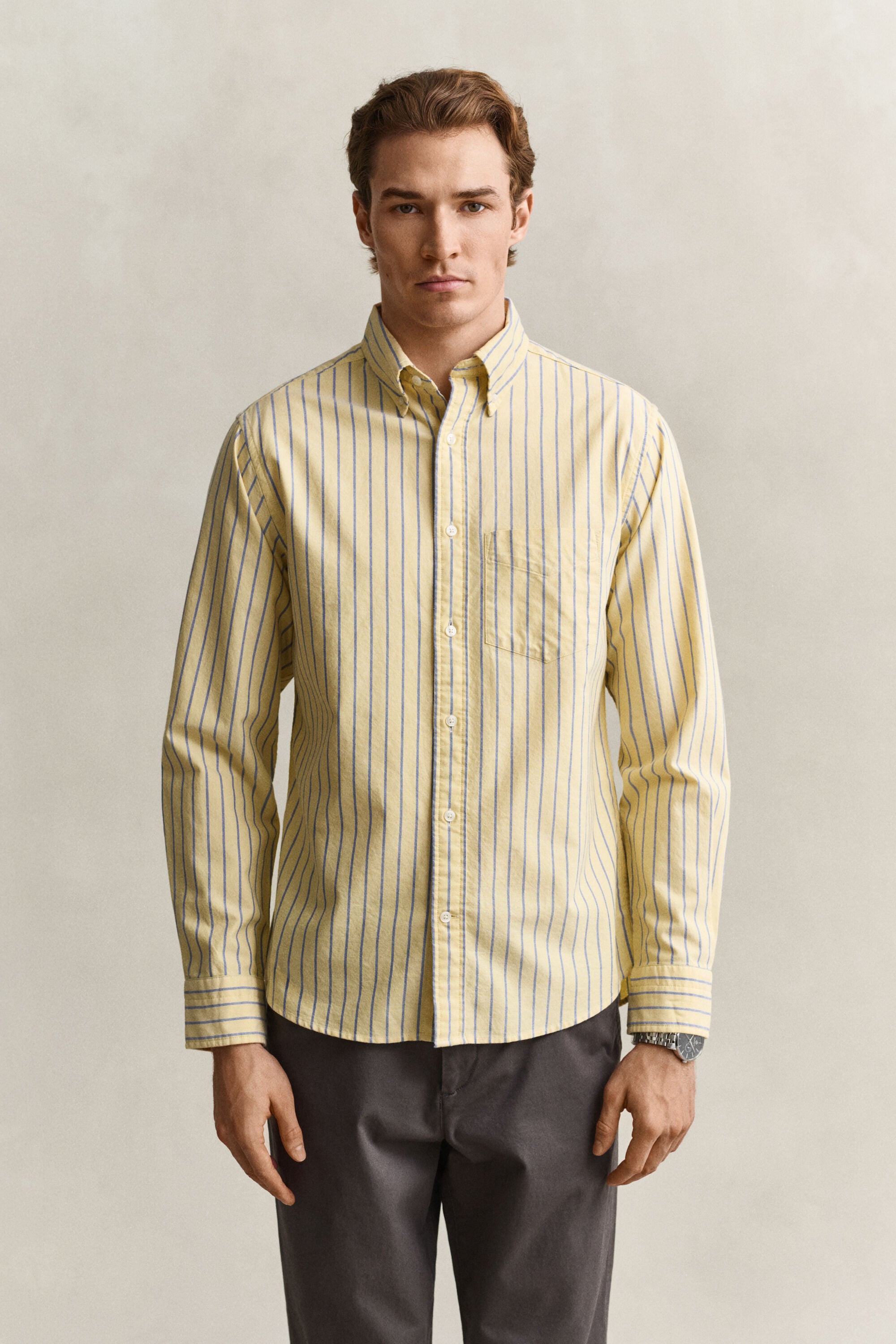 Camisa Oxford clásica a rayas