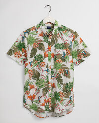 Camisa Regular Fit de manga corta con estampado Humming Garden