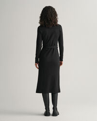 Vestido tipo polo de punto Slim Fit