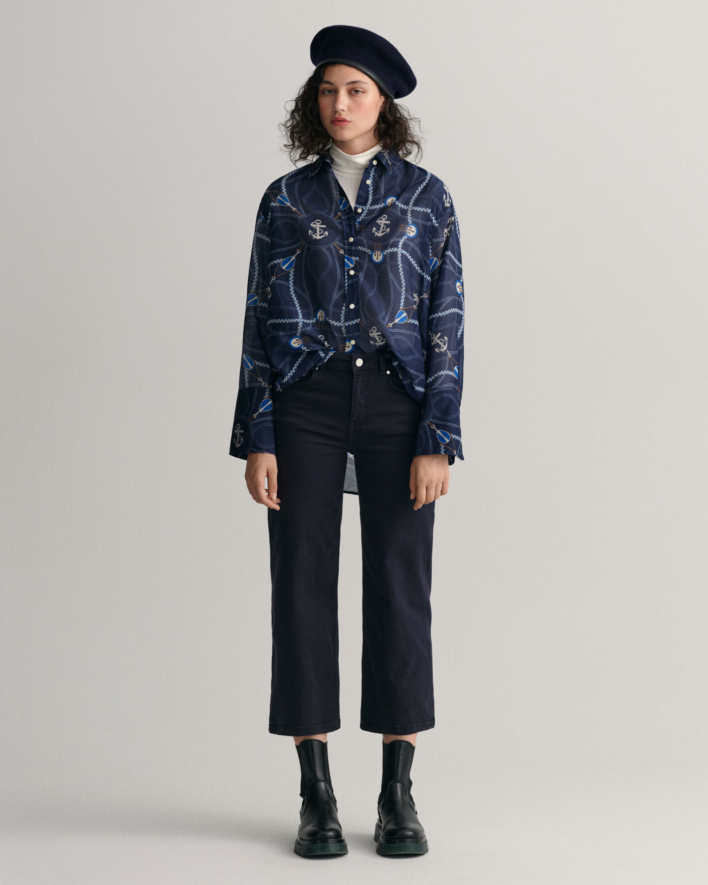 Vaqueros tobilleros anchos Color