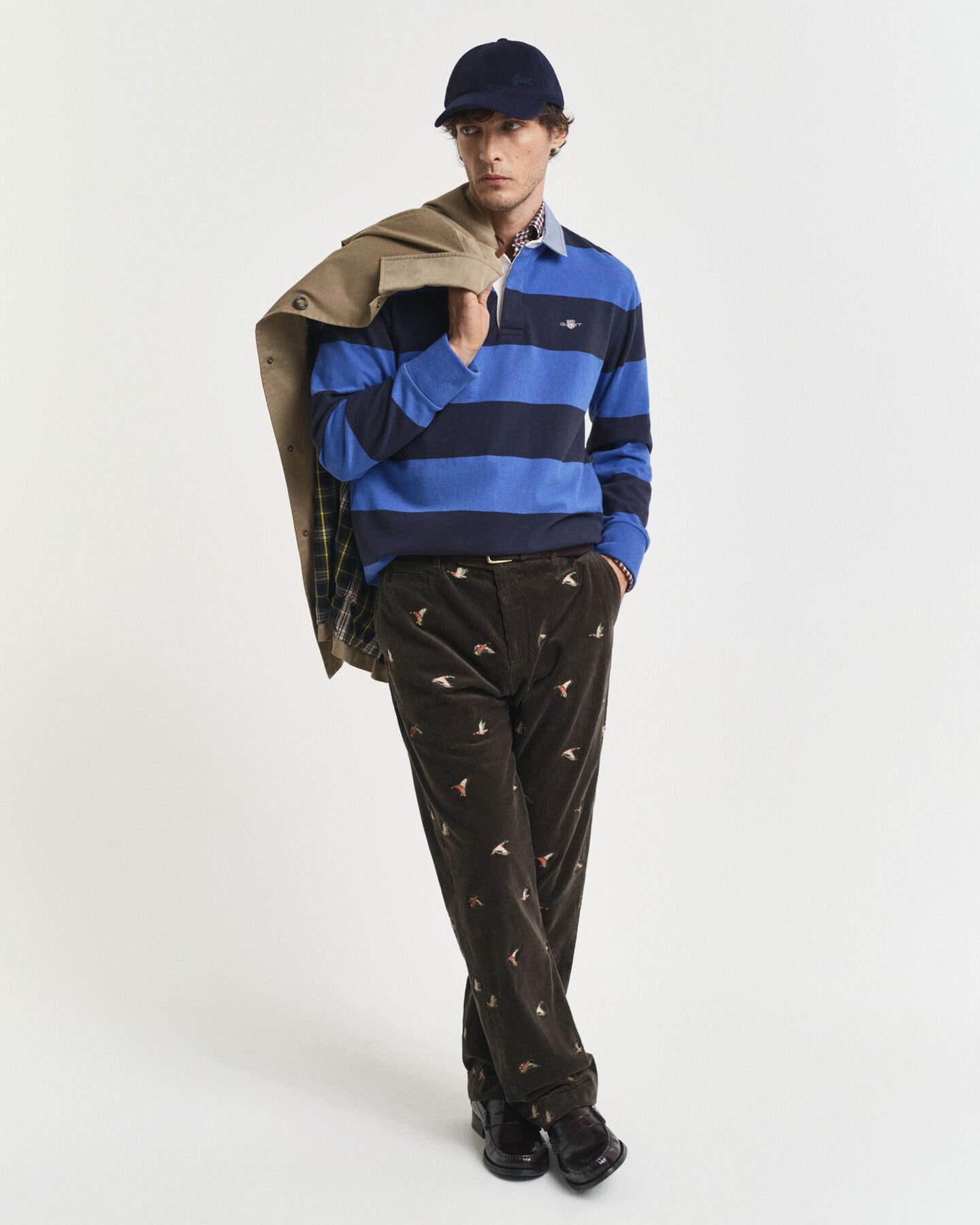 Heavy Rugger a rayas con cuello de cambray